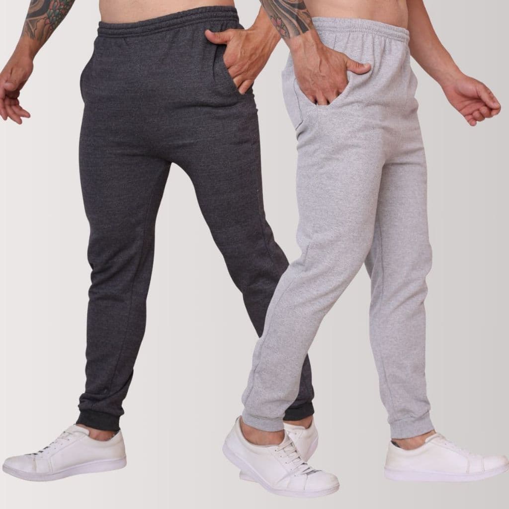 KIT2 Calça Moletom Algodao Jogger Academia ,Caminhada-Casual Confortável Inverno Unisex-Frio-Dormir