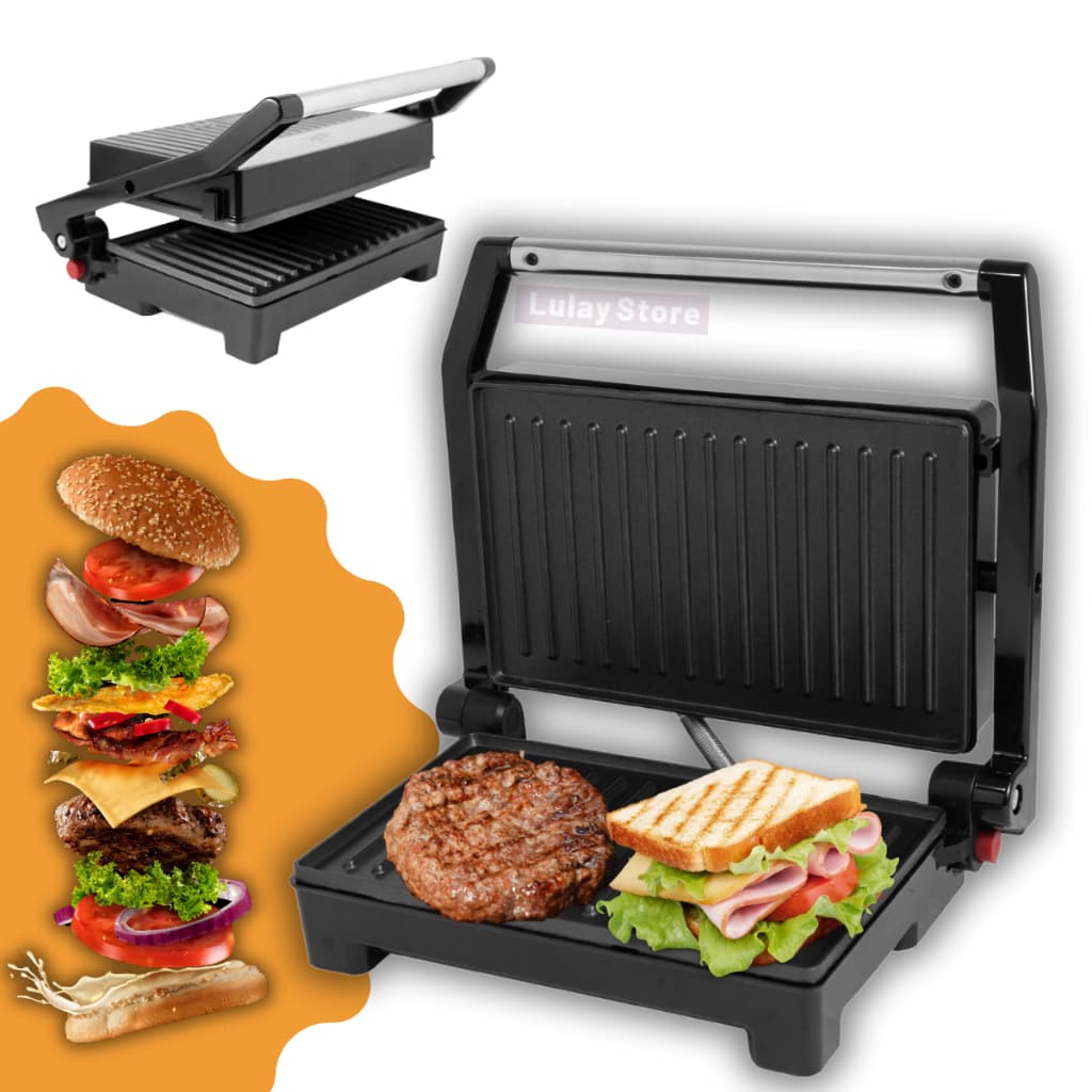 Grill Sanduicheira Torradeira Elétrica Aço Inox Anti Aderente 750W Prime Austin A5 Importadora