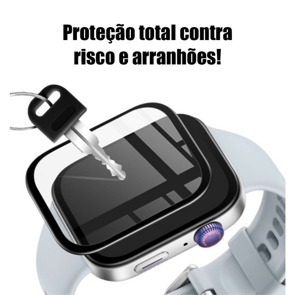 Película Cerâmica Para SmartWatch 38, 40, 41, 42, 44, 45, 49 Ultra Resistente Inquebrável