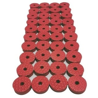 Kit De Feltros De Eva Para Pratos De Bateria ( 40 Unidades ) VERMELHO (RD)