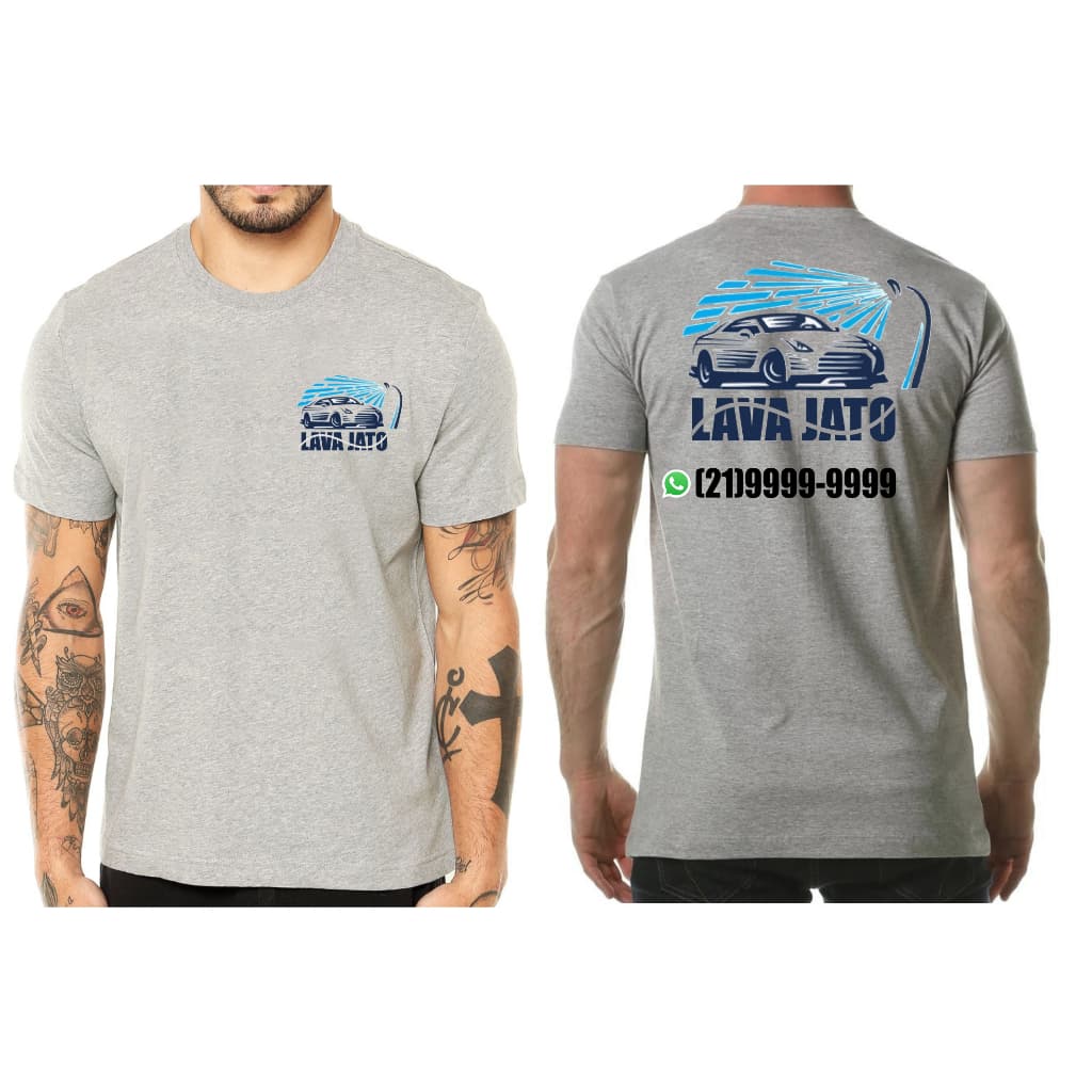 Camisa personalizada LAVA JATO / LAVA RÁPIDO com telefone