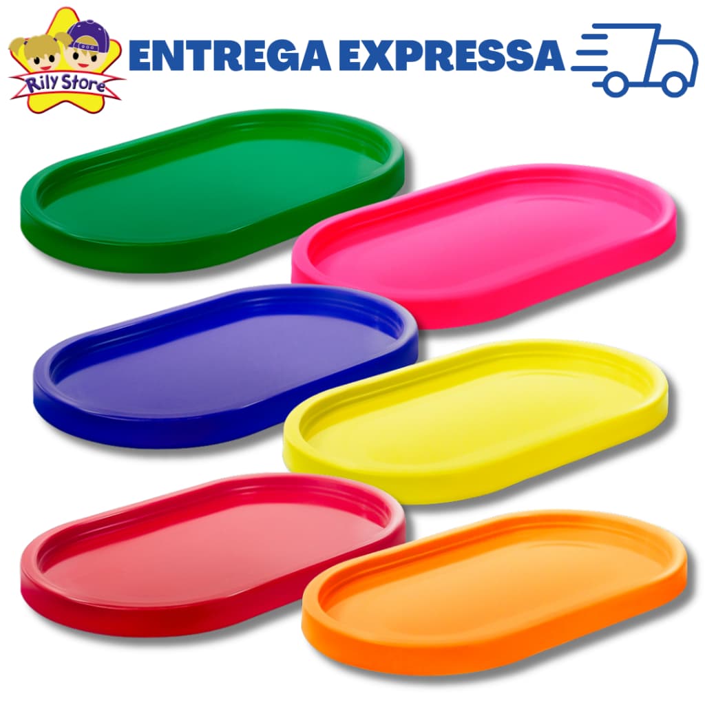 Kit 10 Bandejas Oval para Decoração + Doces e Festas (+20 Cores)