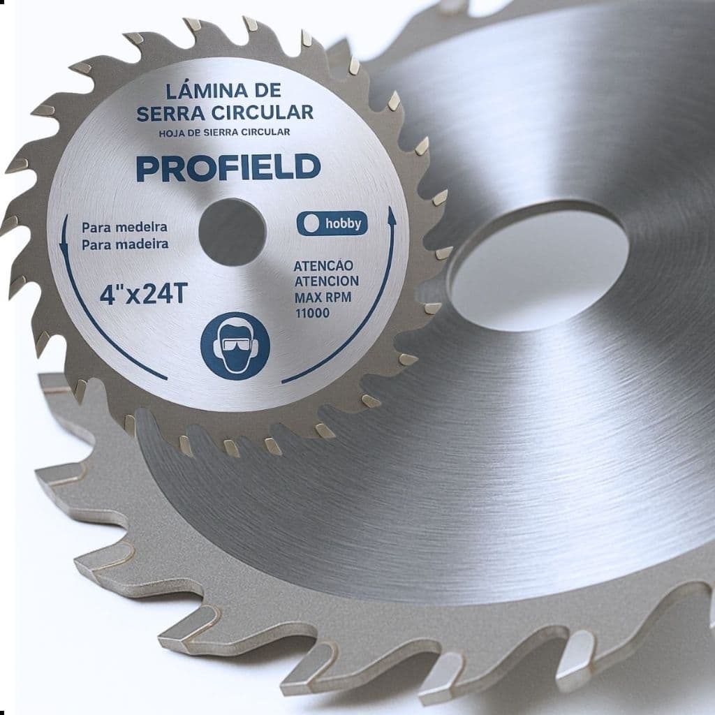 Serra Circular Disco Para Corte de Madeira 24 Dentes 110mm 7/8 4" Profissional