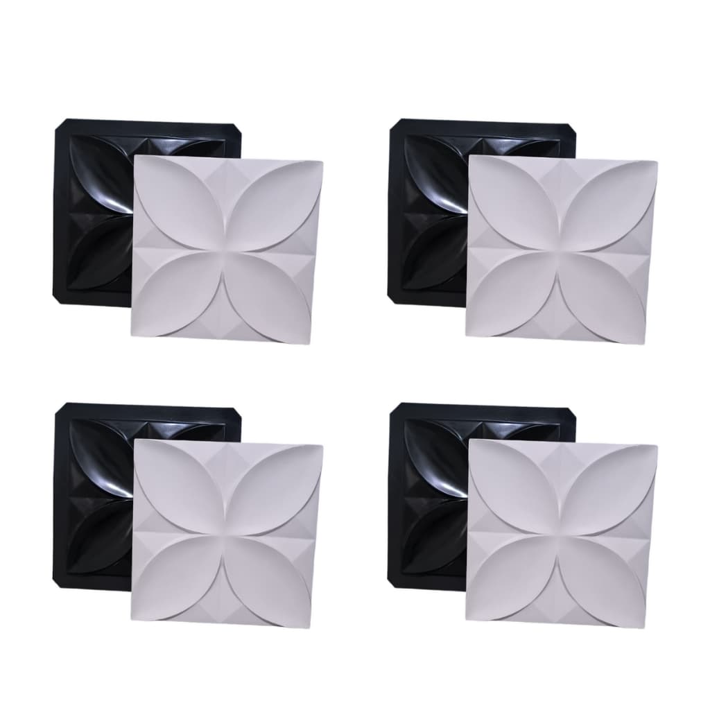 4 Forma 3D Modelo Floral Molde 3D Para Gesso e Cimento 40x40 ABS 1 MM