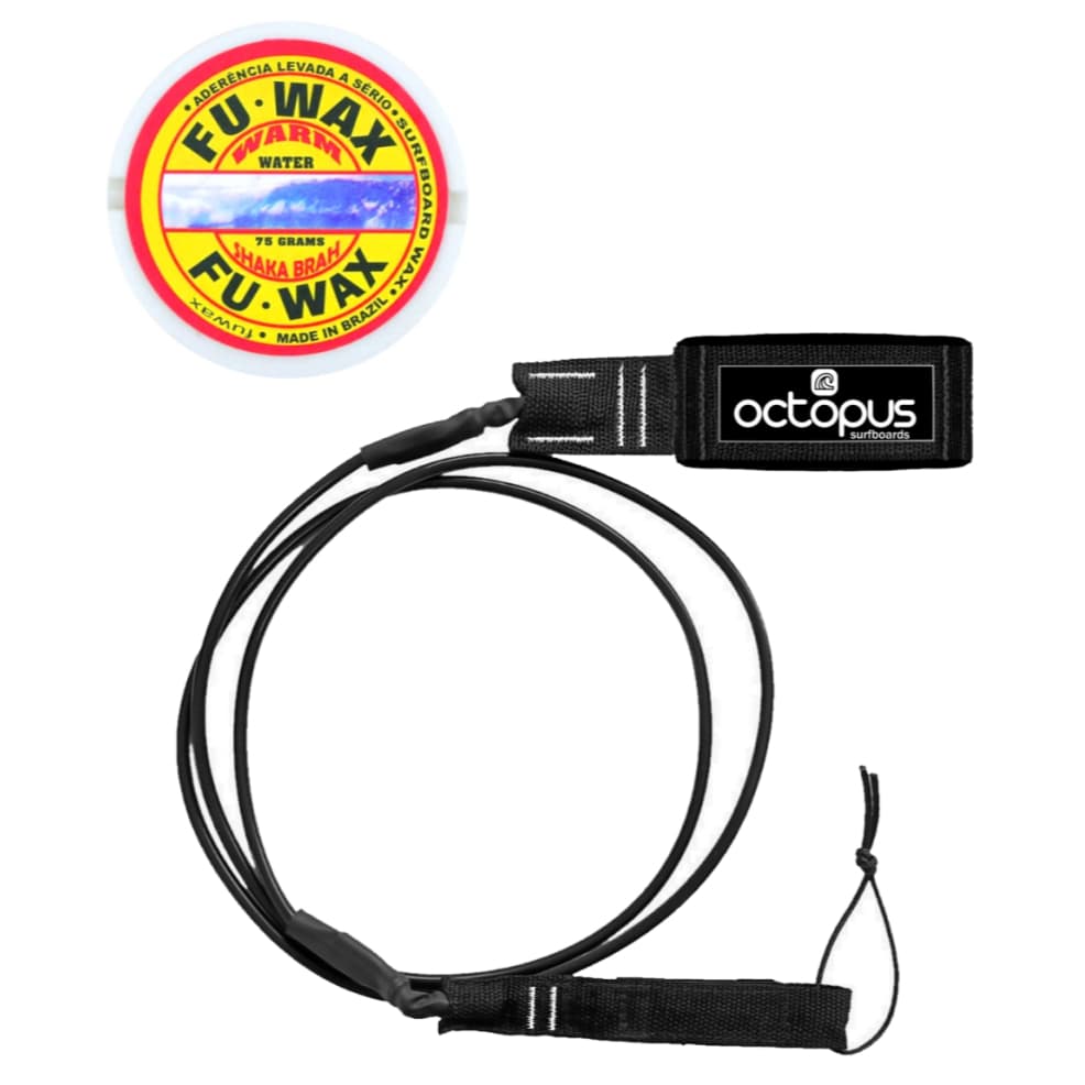 Leash Prancha De Surf 6´ x 6,5mm + Parafina Surf