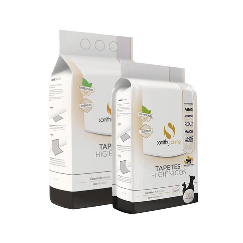 Tapete Higiênico Sanithy Prime 80×60 com 30 Unidades