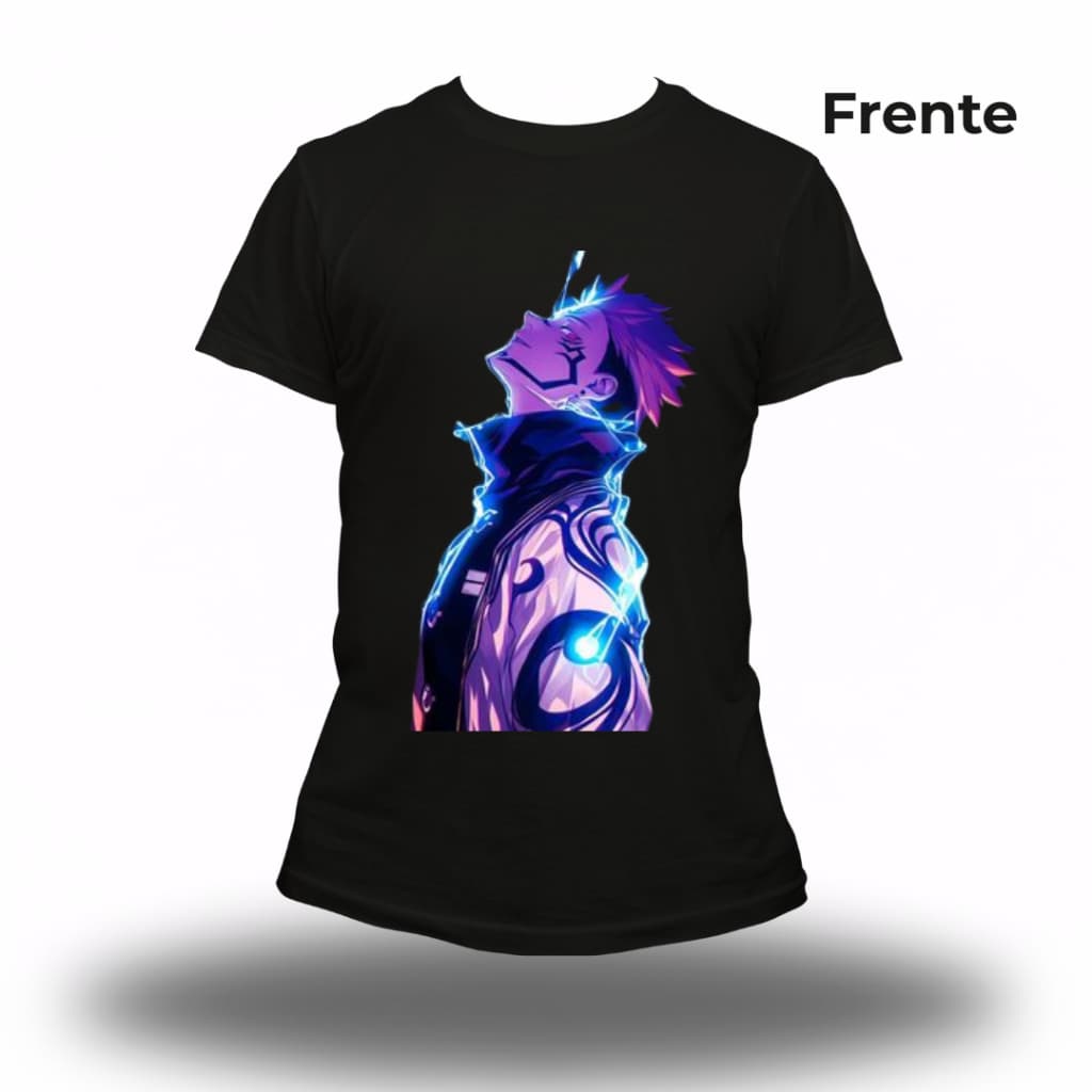 Camiseta Personalizada Animes Solo Leveling Dr Stone Attack on Titan My Hero Death Note Demon Slayer Black Clover