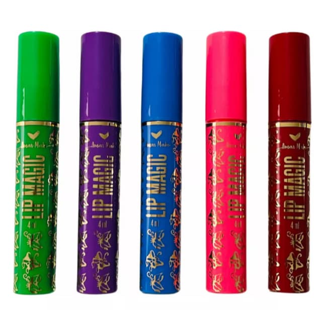 Lip Magic da Vovó Batom Mágico 24 Horas Liquido Que Muda De Cor Nos Lábios