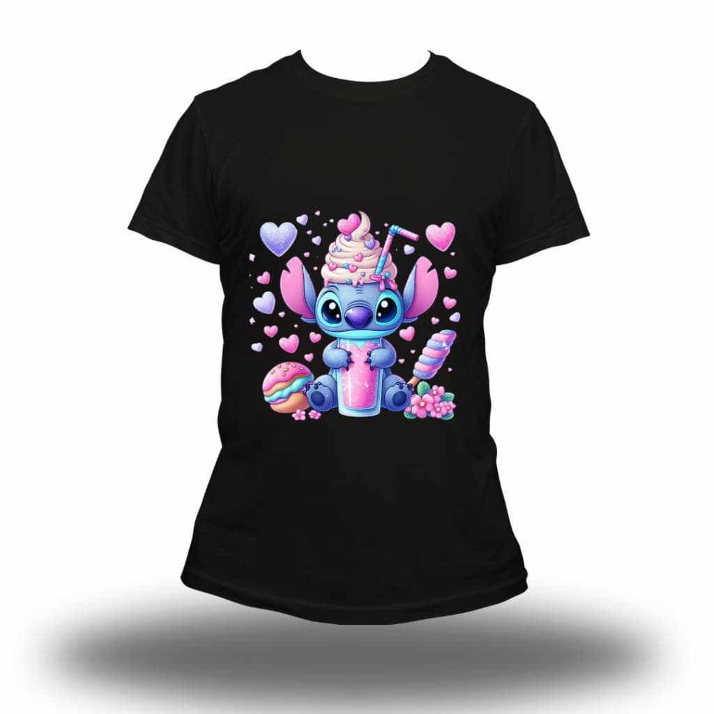 Camiseta Lilo Stitch filme Ohana novidade camisa estampada super oferta
