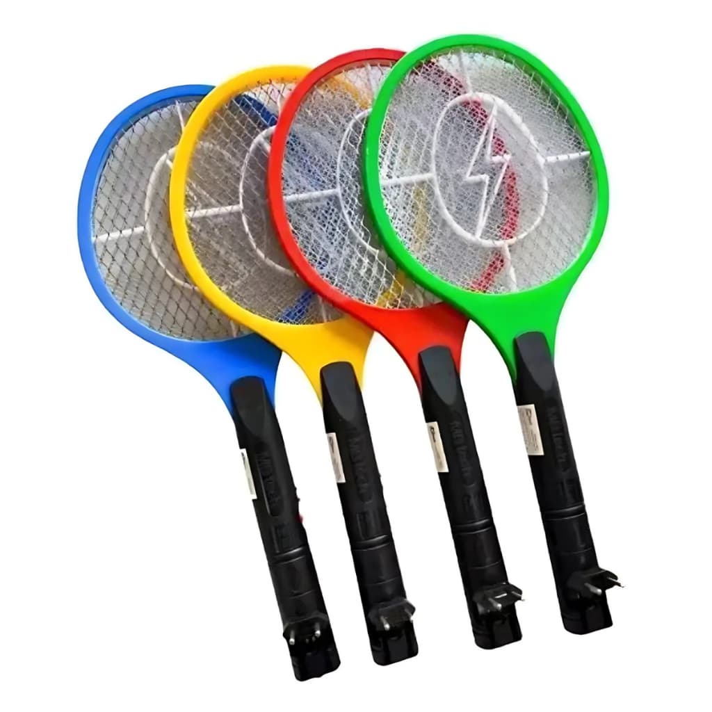 Raquete Mata Mosquito Bivolt Recarregável Colors