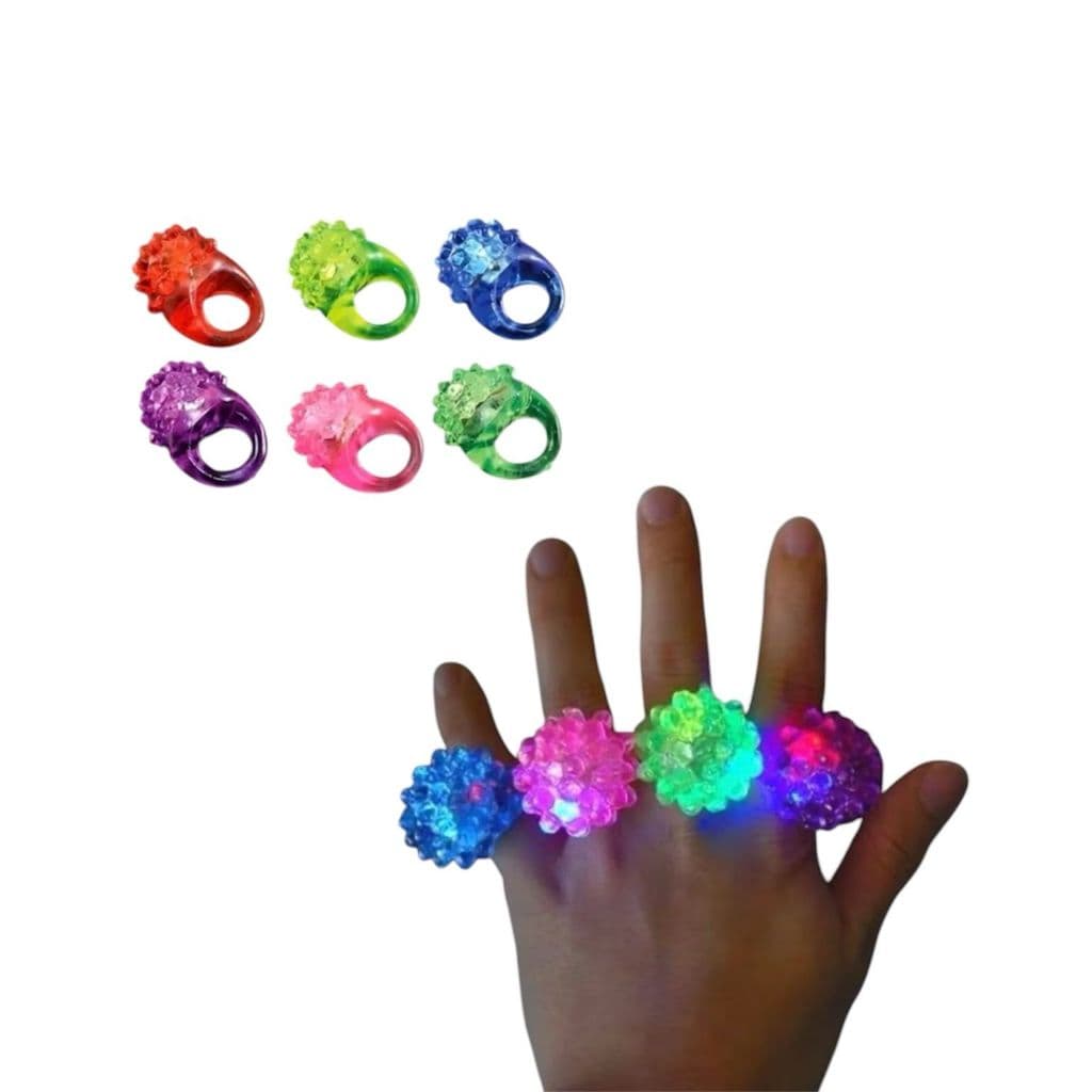 10 Anel Pisca Luz Led Enfeite Para Festa Decoraço Lembrancinha Aniversario