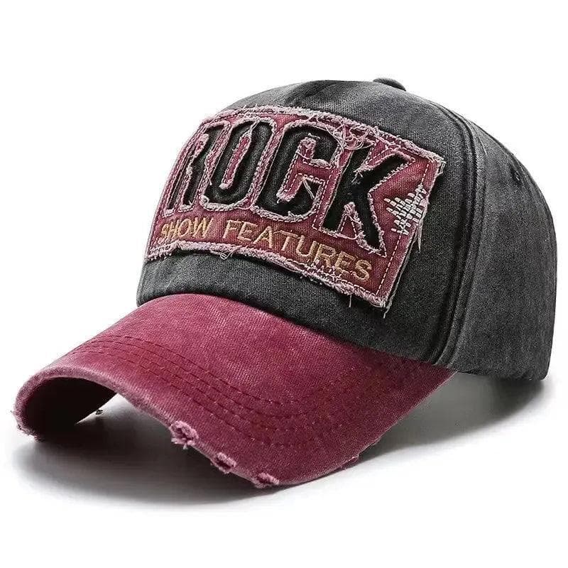 Boné Aba Curva Estiloso Snapback Bordado  Rock  Vintage Produto no Brasil Envio Imediato.
