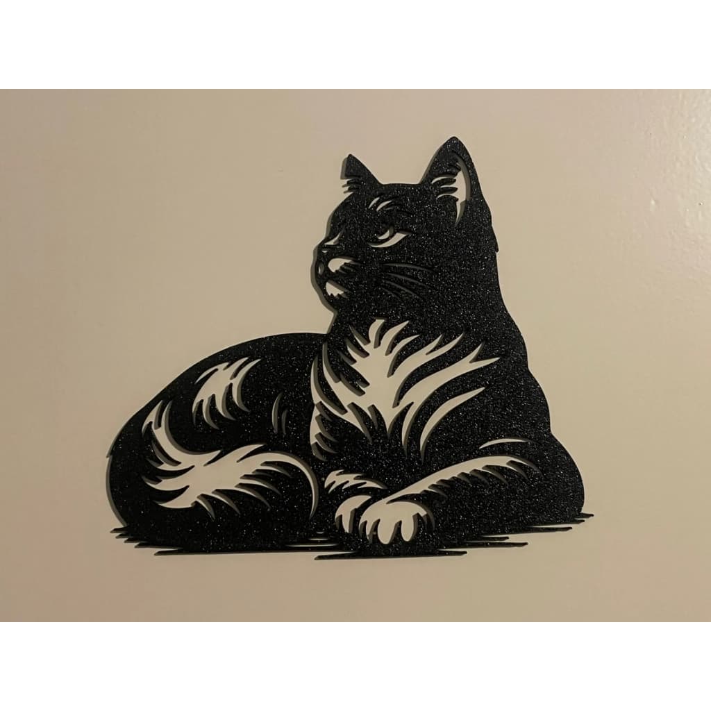 Moldura De Gato Decorativo Silhueta Quadro De Parede