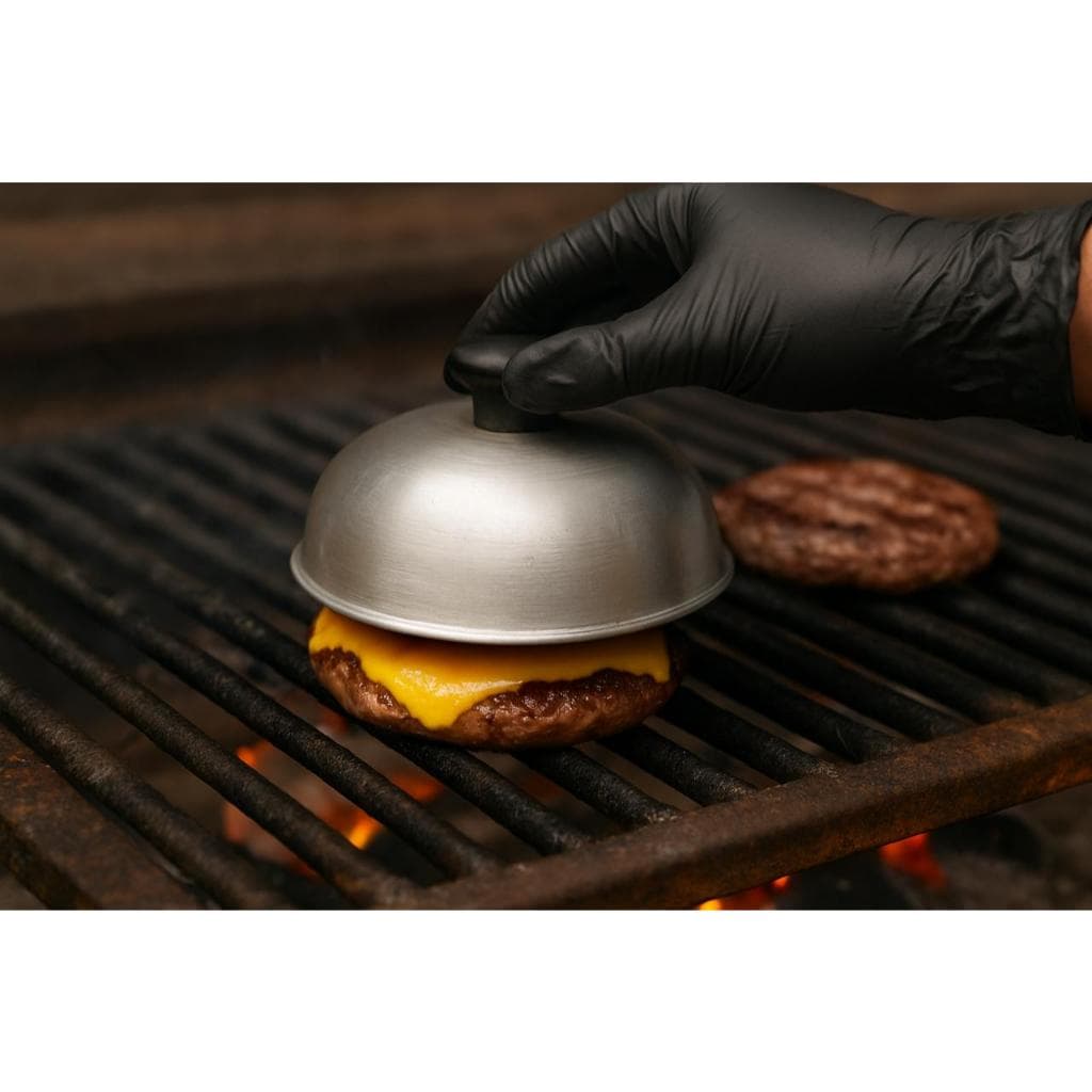 Abafadores de Hamburguer Médio, de Alumínio, 41 centímetros de diâmetro