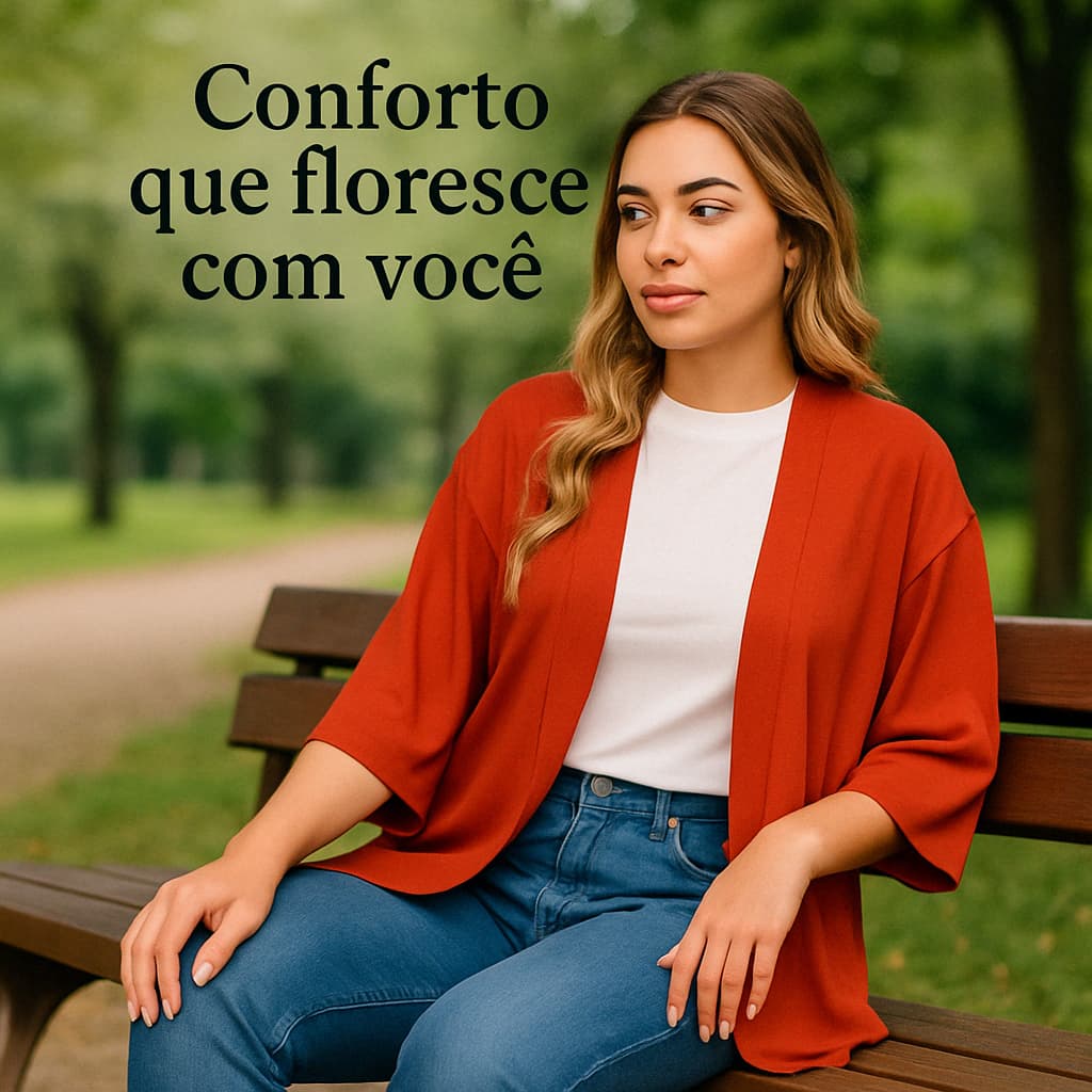 Kimono Feminino em Viscose Manga 3/4 Soltinho Leve Estiloso Terceira Peça Casaquinho Saída Praia