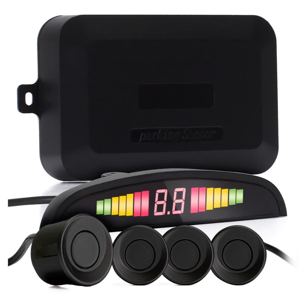 Sensor de Ré para Carros com 4 Sensores - Resistentes à Água e Alta Precisão