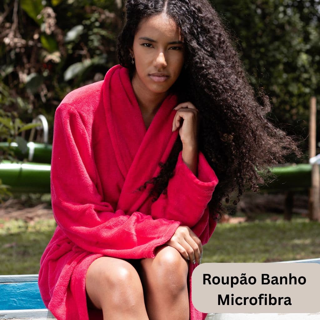 Roupão de Banho Microfibra Soft Tamanho único Camesa