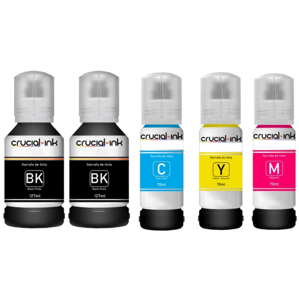 Kit 5 Refil Tinta Compativel Para Epson  L4150 L4160 L4260 L6161 L6171 L6270