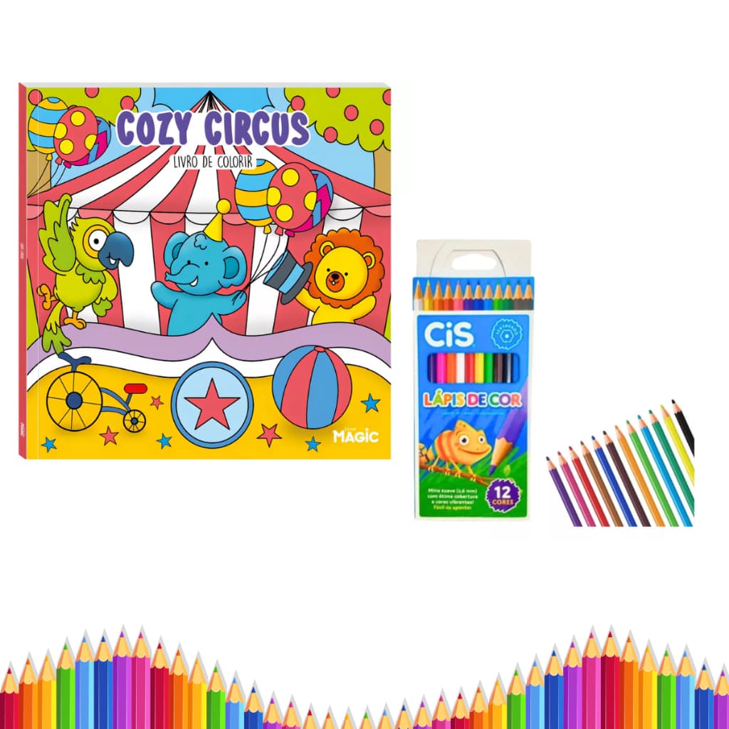 Livro de Colorir TikTok 48 Páginas + Lápis de Cor – Infantil Criativo e Divertido