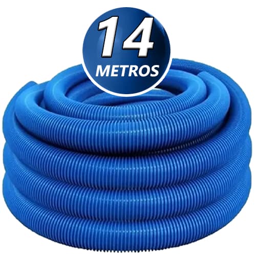 Mangueira para piscina flexivel e flutuante com 14 metros