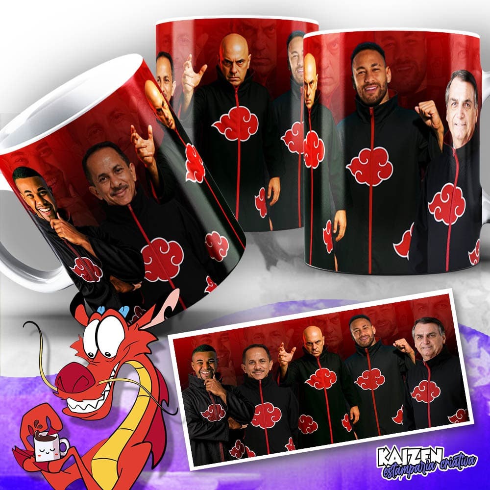 Caneca Meme - Nova Akatsuki - Cerâmica