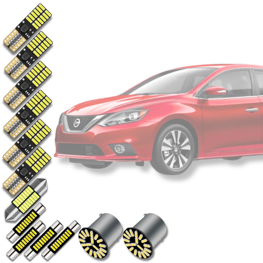 Kit Led Interno/Interna >Lâmpadas Premium< Nissan Sentra 2014 2015 2016 2017 2018 2019 *Envio24h*