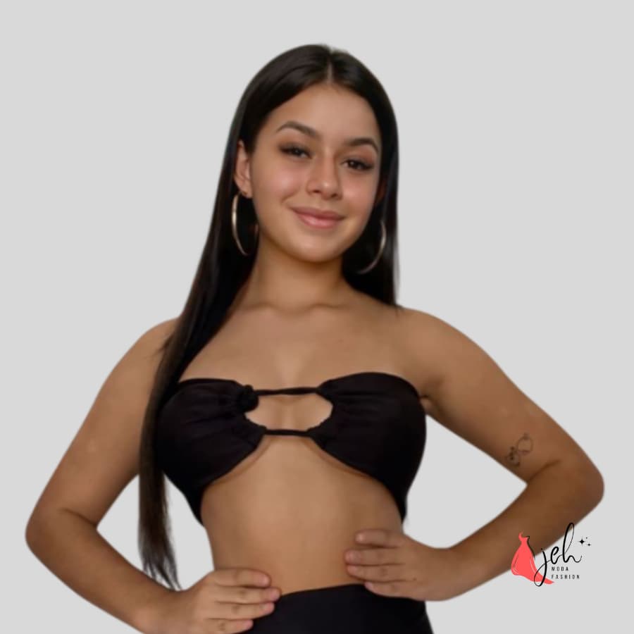Cropped Faixa Feminino em Suplex com Detalhe Torcido Frontal