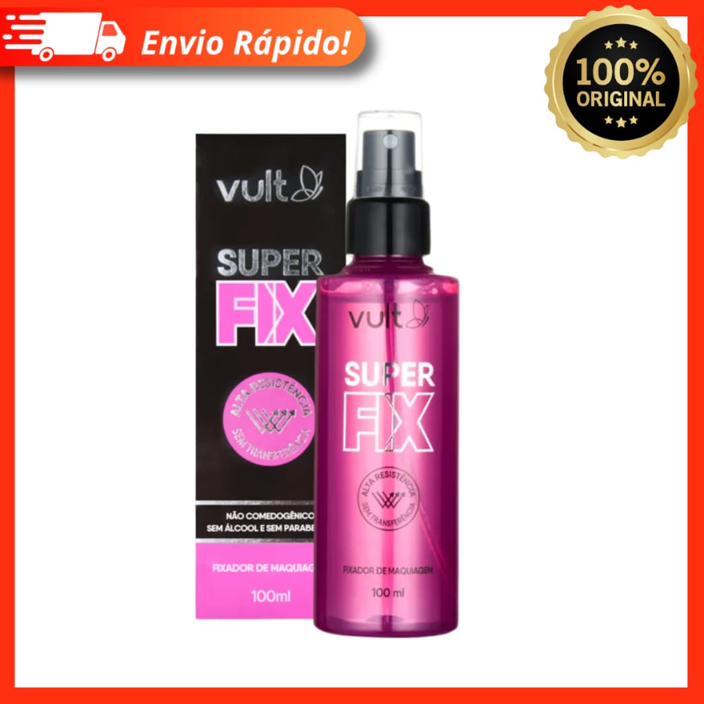 Fixador De Maquiagem Super Fix 100ml - Vult Bruma Fixadora 100% Original