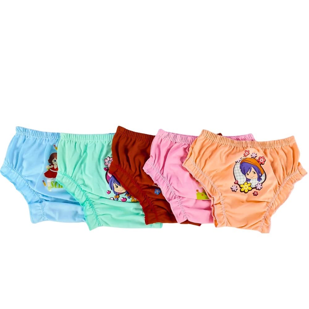 Kit 5 calcinha Infantil estampada Menina