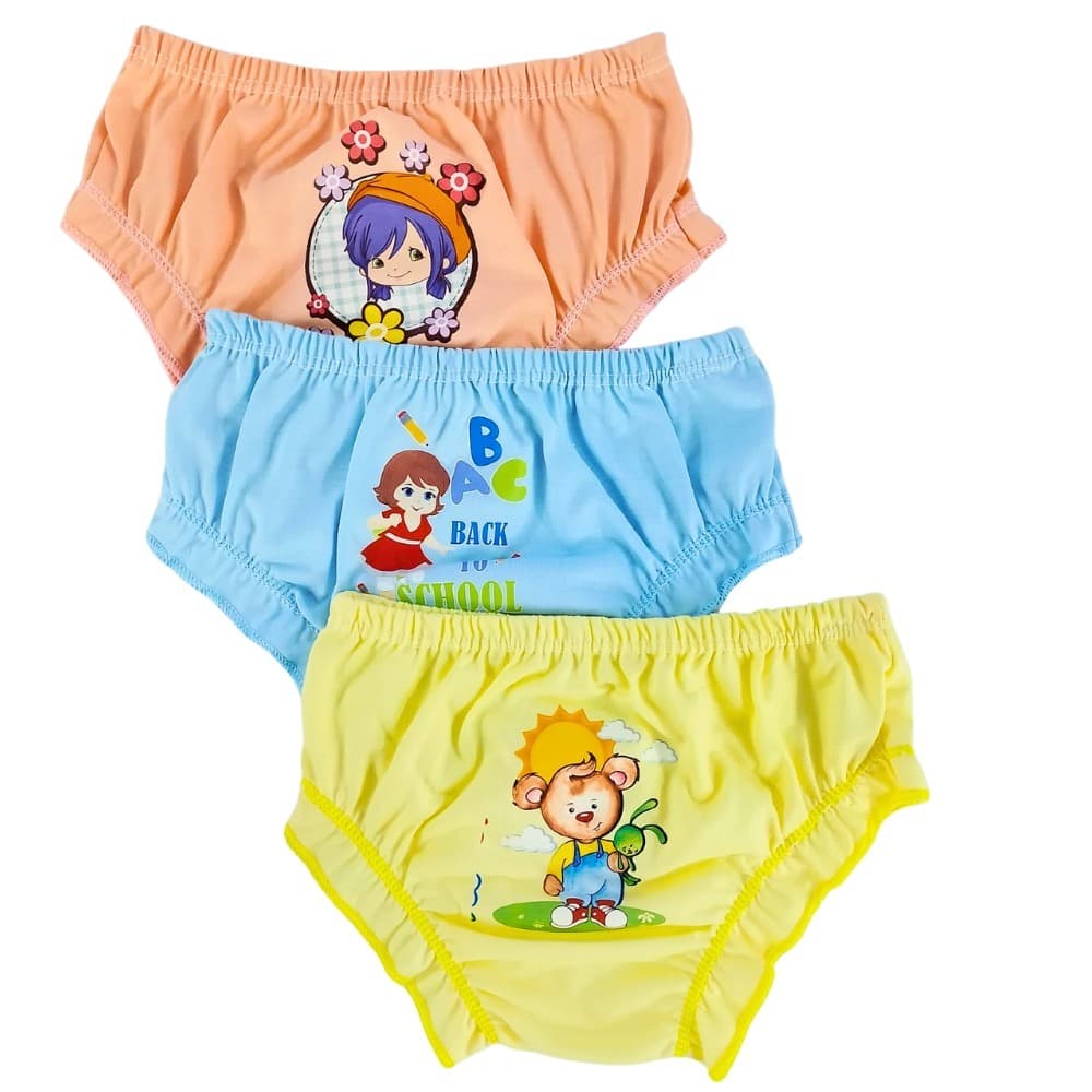 Kit 3 Calcinha Infantil Estampada
