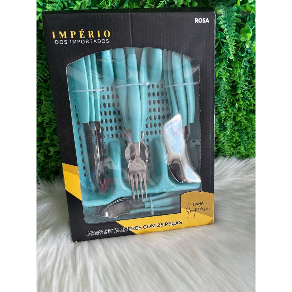 CJ TALHERES / FAQUEIRO 25PCS COM SUPORTE- IMP-048
