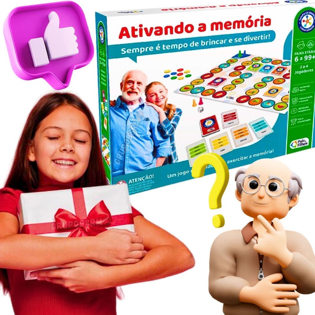 Brinquedo Tabuleiro Ativando a Memoria Jogo Educacional Para idosos e crianças pedagógico infantil