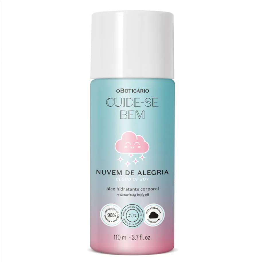 Óleo Hidratante Corporal Cuide-se Bem Nuvem de Alegria 110ml