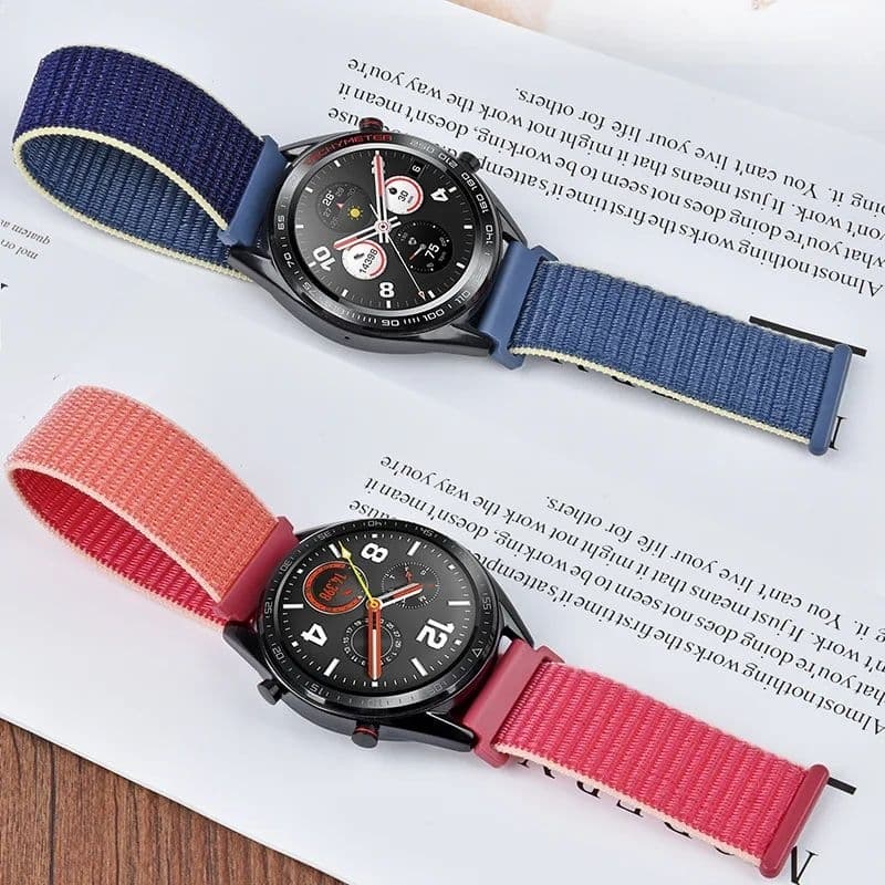 Bracelete pulseira de nylon premium para relógio de 22mm para amazfit gtr/gts 4-3-2-2e/gtr 42mm-47mm
