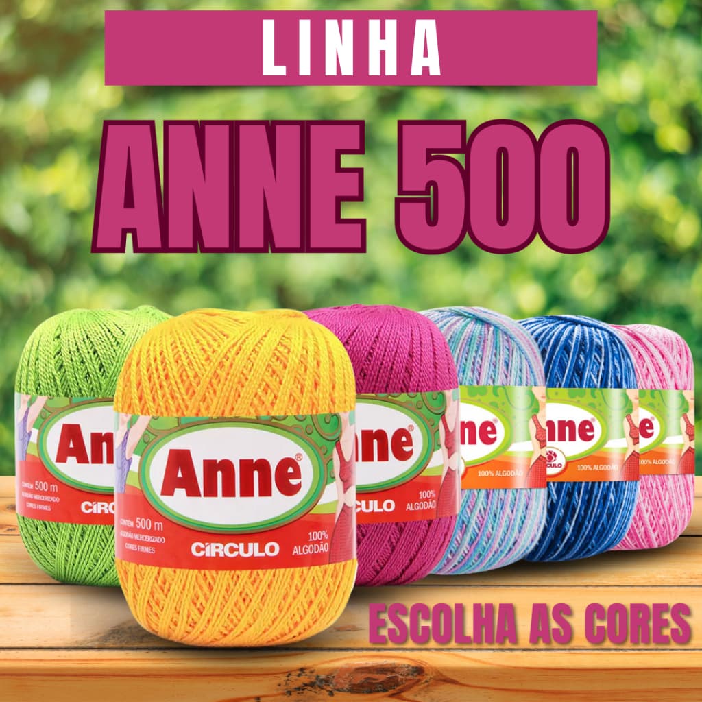 Linha Anne 500 Circulo - Cores Lisas e Mescladas