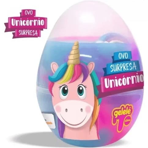 SLIME UNICORNIO COM SUPRESA ORIGINAL AMOEBA ASCA TOYS GELELE