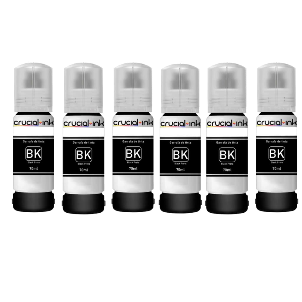 Kit 6 Refil Tintas Pretas Para Epson  L3110 L3150 L3250 L3210 L5190