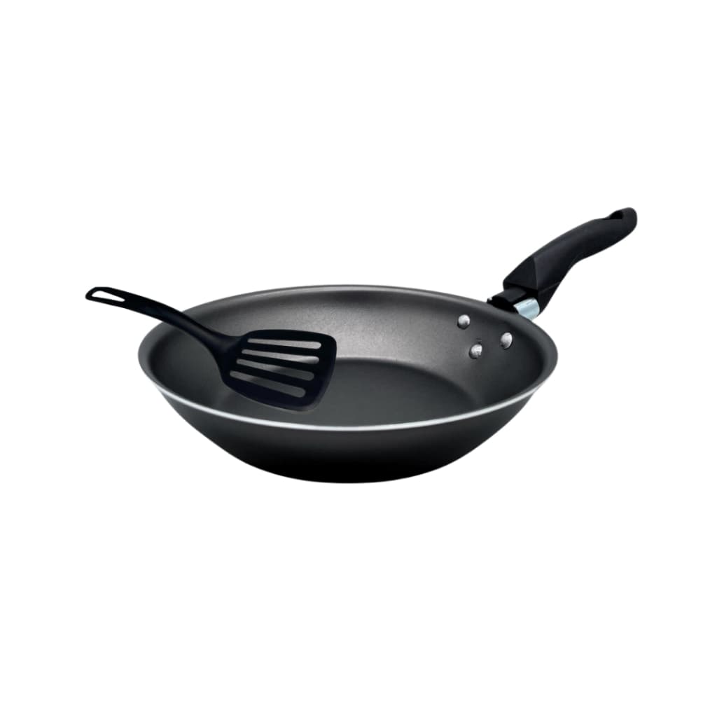 Frigideira Francesa 20 cm Antiaderente Teflon com Espátula Cor Grafite