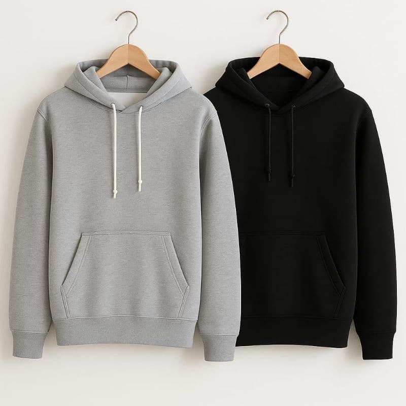 Abrigo de Moleton bolso Canguru com capuz blusa Unissex