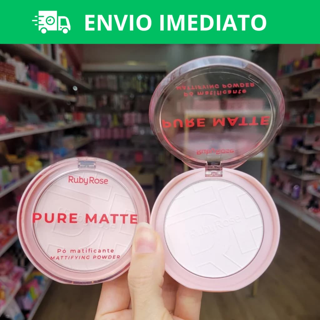 Pó Compacto Matificante Ultrafino Pure Matte Ruby Rose