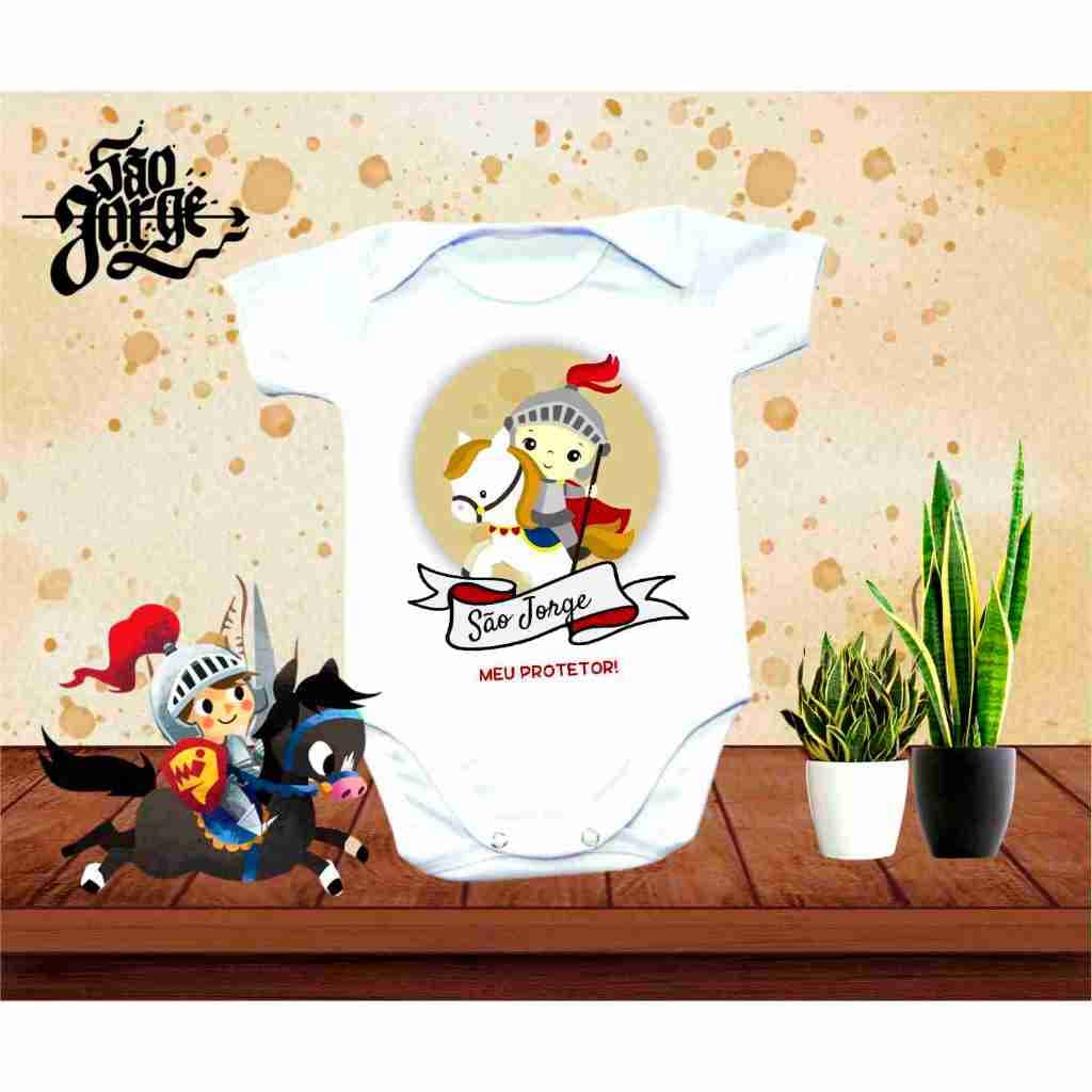 Body nenem São Jorge Guerreiro Salve Jorge