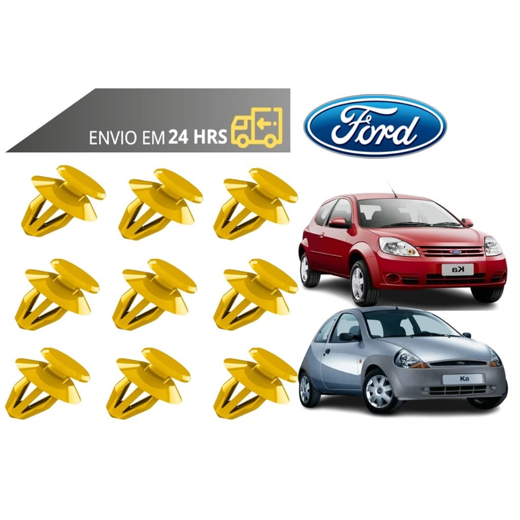 Grampo Presilha Forro da Porta Ford Ka 1997 a 2013