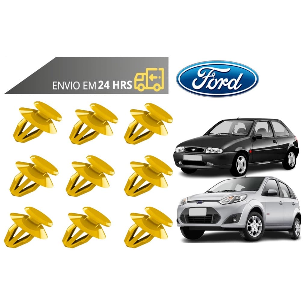 Grampo Presilha Forro da Porta Ford Fiesta 1996 a 2014