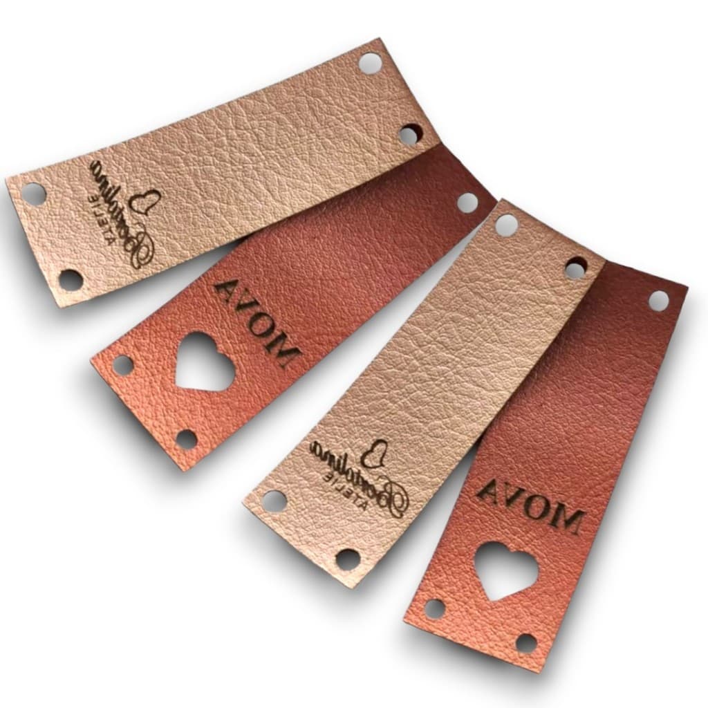 Etiqueta Bandeirinha Personalizada 20 unidades 6x2 Cm Marrom
