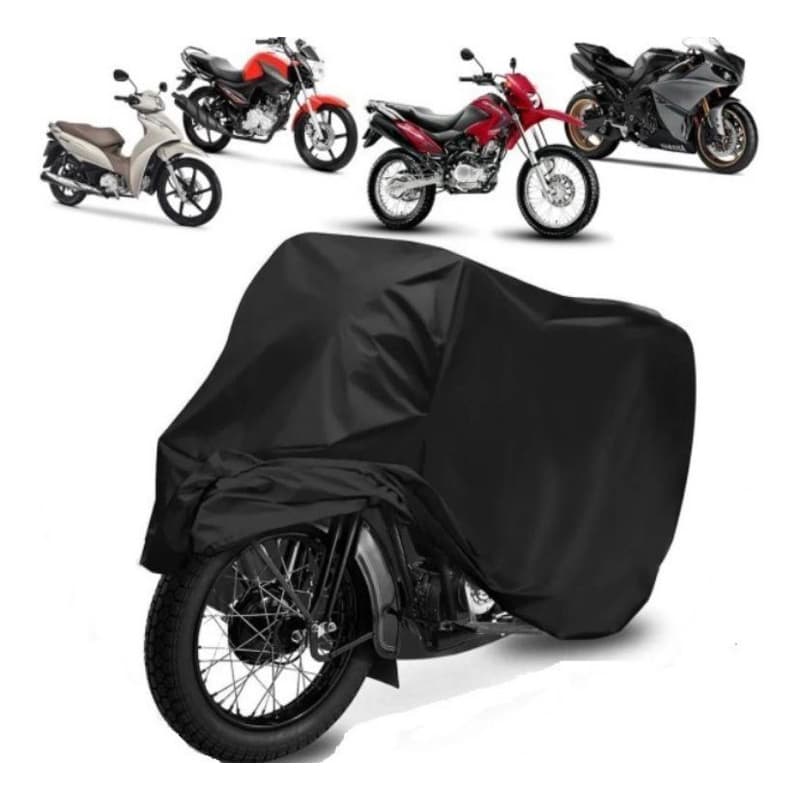 Capa P/ Cobrir Moto Em Couro Sintético Proteção Total Impermeável