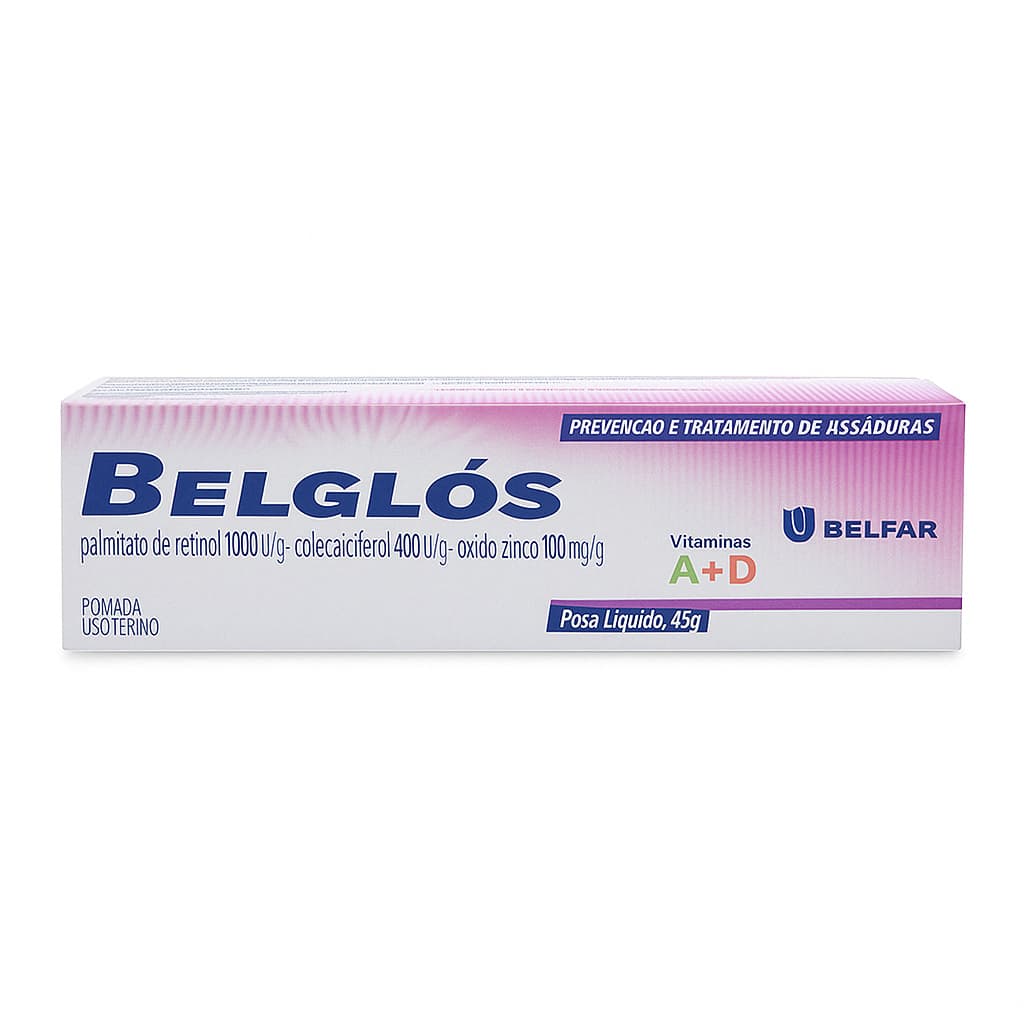 Pomada Belglós 45g Belfar | Prevenção e Tratamento de Assaduras | Vitaminas A + D