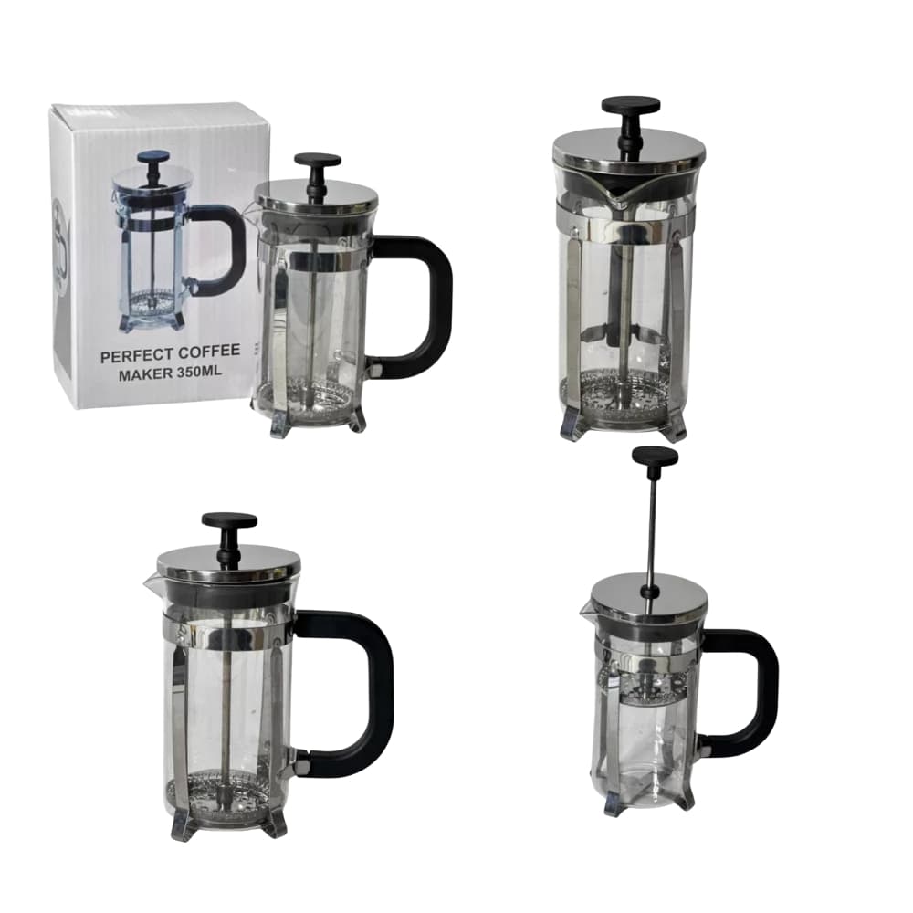 Cafeteira Prensa Francesa Inox Cafe Cha Leite Cozinha Camping Acampamento Viagem Portatil