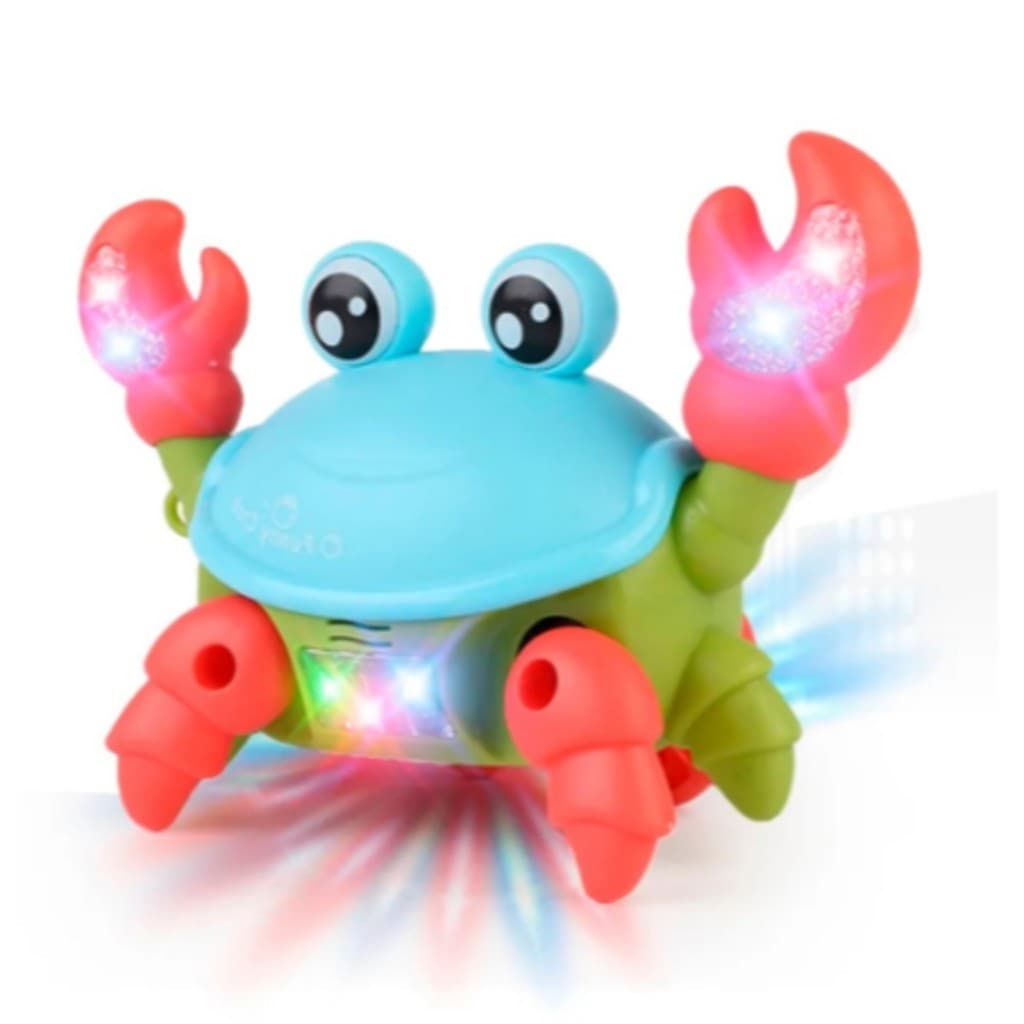Caranguejo Fujão Brinquedo Interativo Musical com Luz – Encanta e Estimula o Bebê!