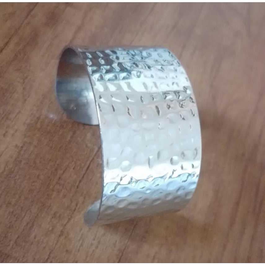 BRACELETE PRATA FEMININO AÇO