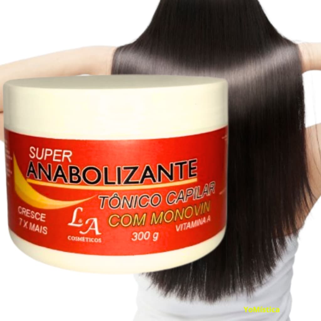Creme Anabolizante Super Cabelo Cresce Até 7cm Por Mês Tratamento Capilar Hidratação FortificaçãoL&A